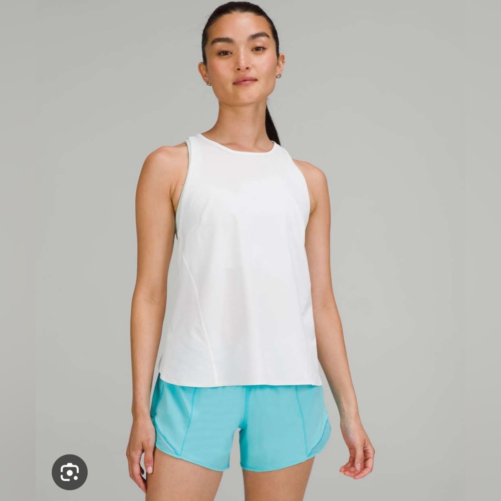 Lululemon lightweight stretch run tank in white NWT